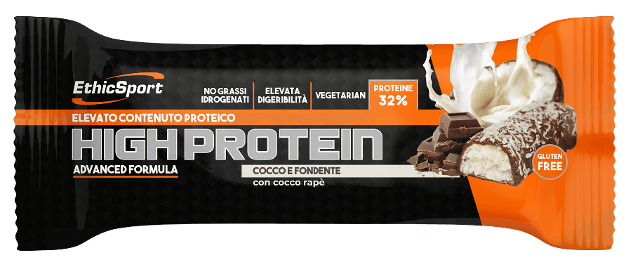 High Protein - Barretta Proteica - Box Da 21 Pz Cocco E Fondente