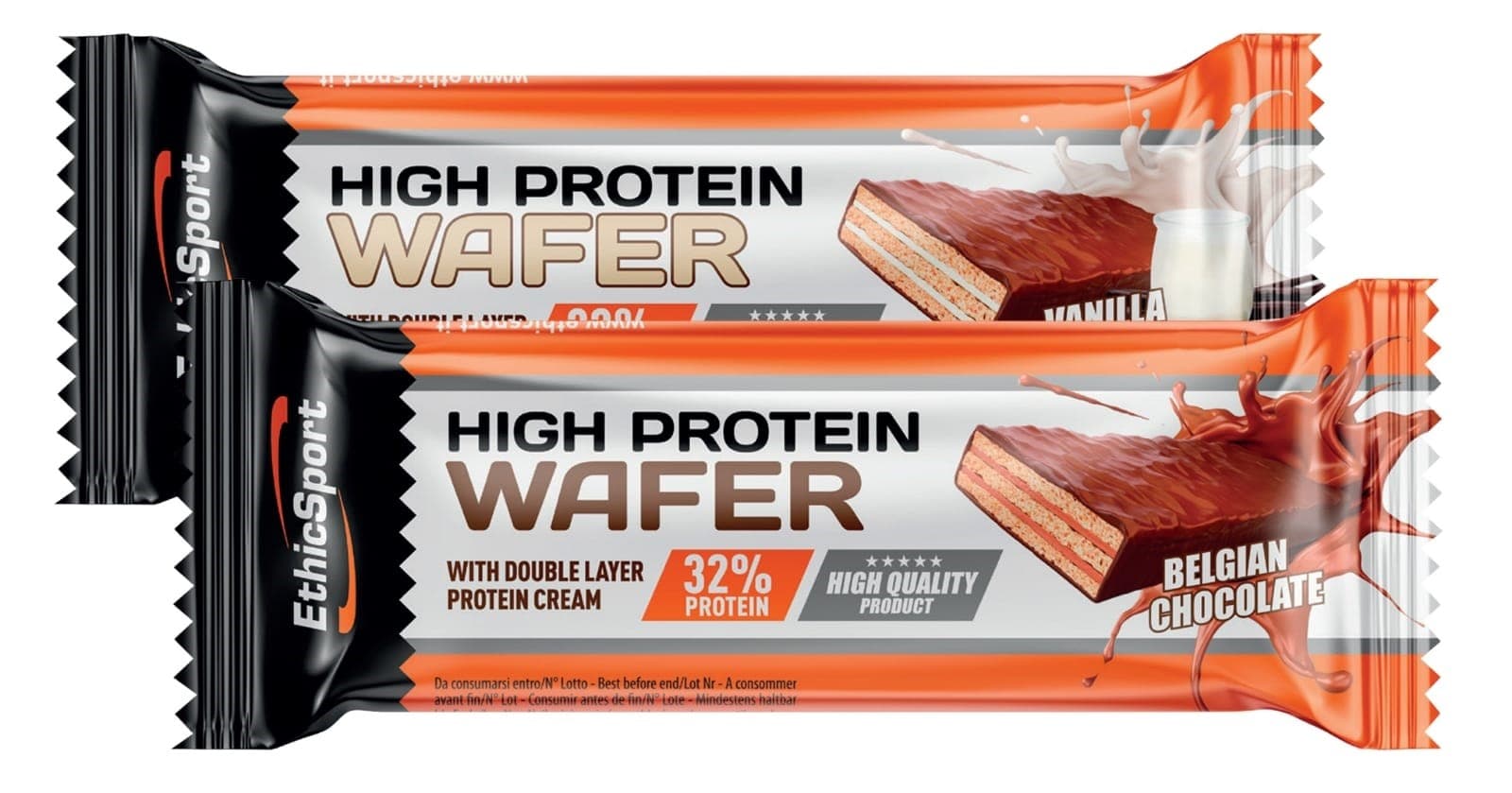 High Protein Wafer - Box Da 12 Pz Belgian Chocolate