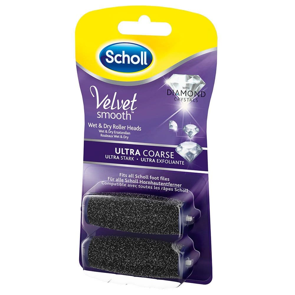 Dr Scholl Velvet Smooth testine di ricambio con cristalli di diamante ultra ruvidi 2 pz.