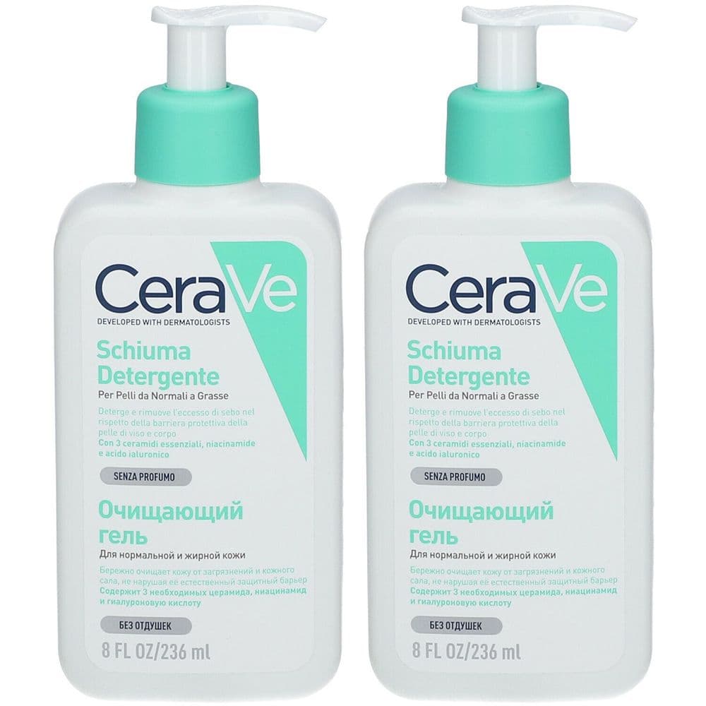 CeraVe Schiuma Detergente Viso Pelle Grassa Seboregolatrice