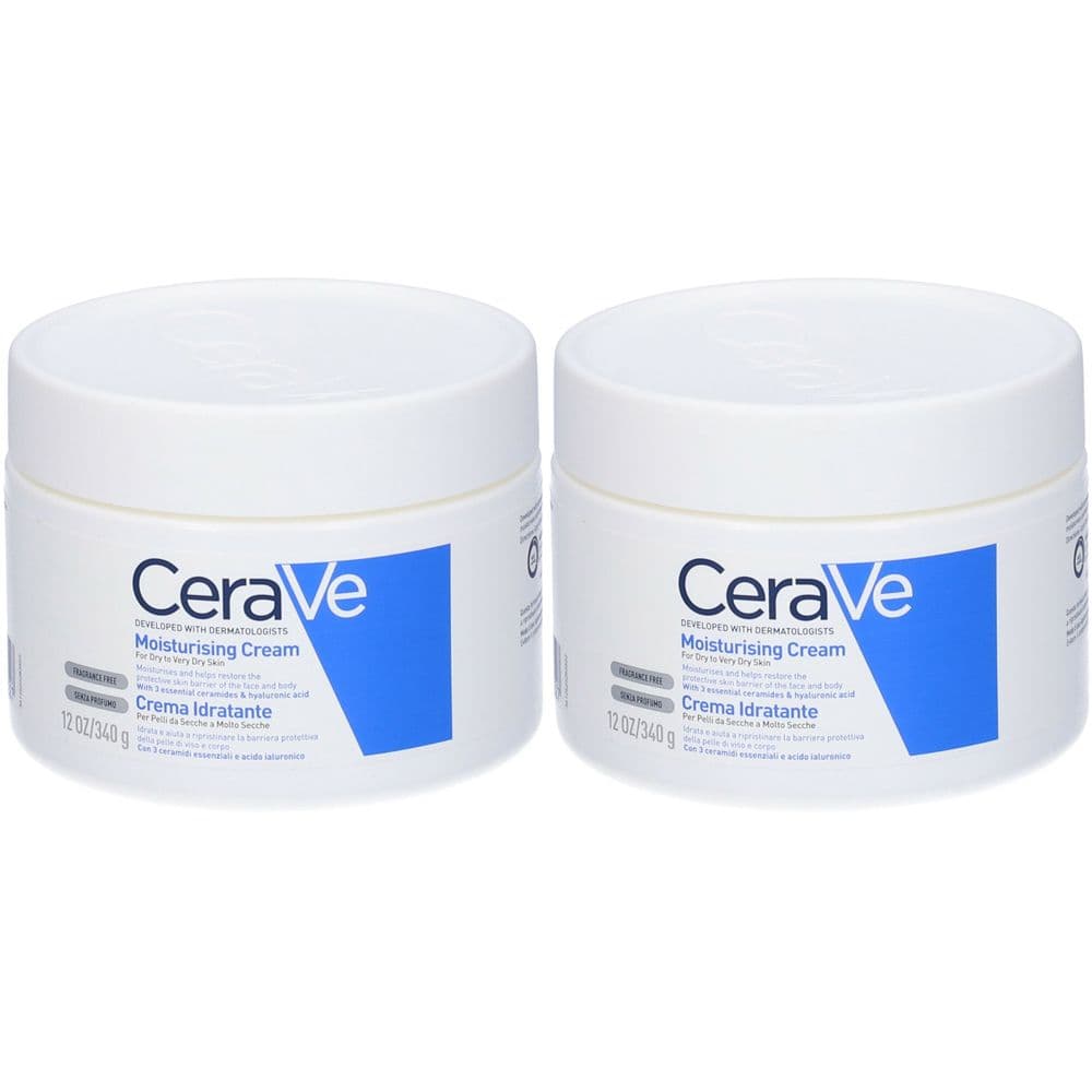 Cerave Crema Corpo Idratante Pelle Molto Secca x2