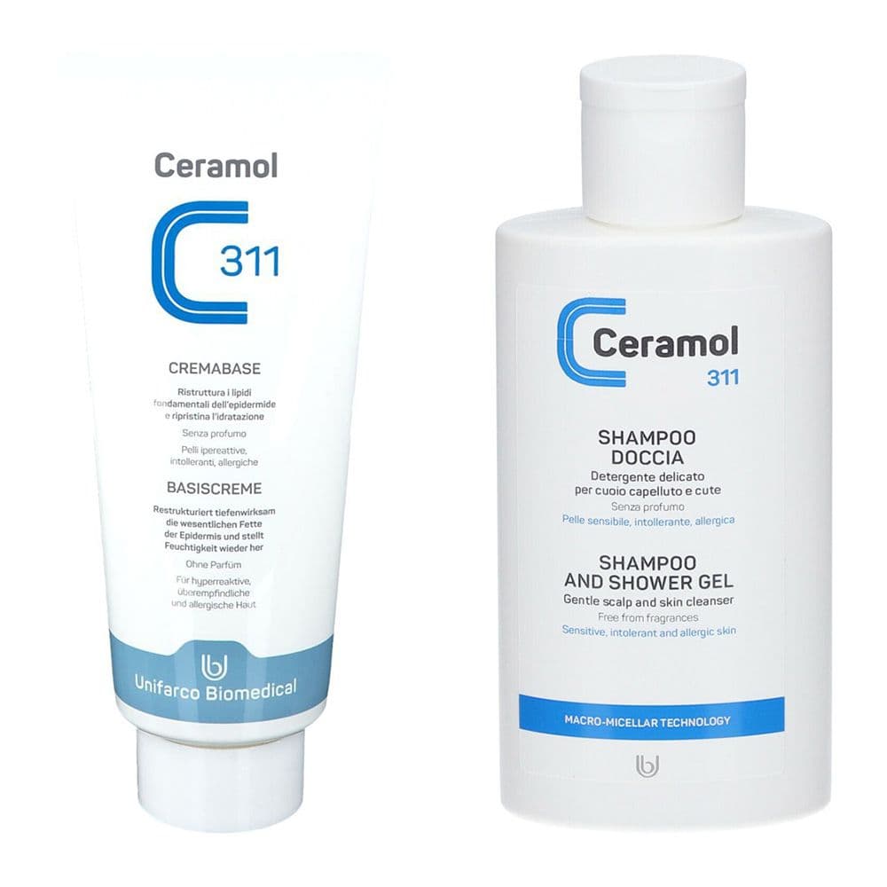 Ceramol 311 Cremabase + 311 Shampoo Doccia