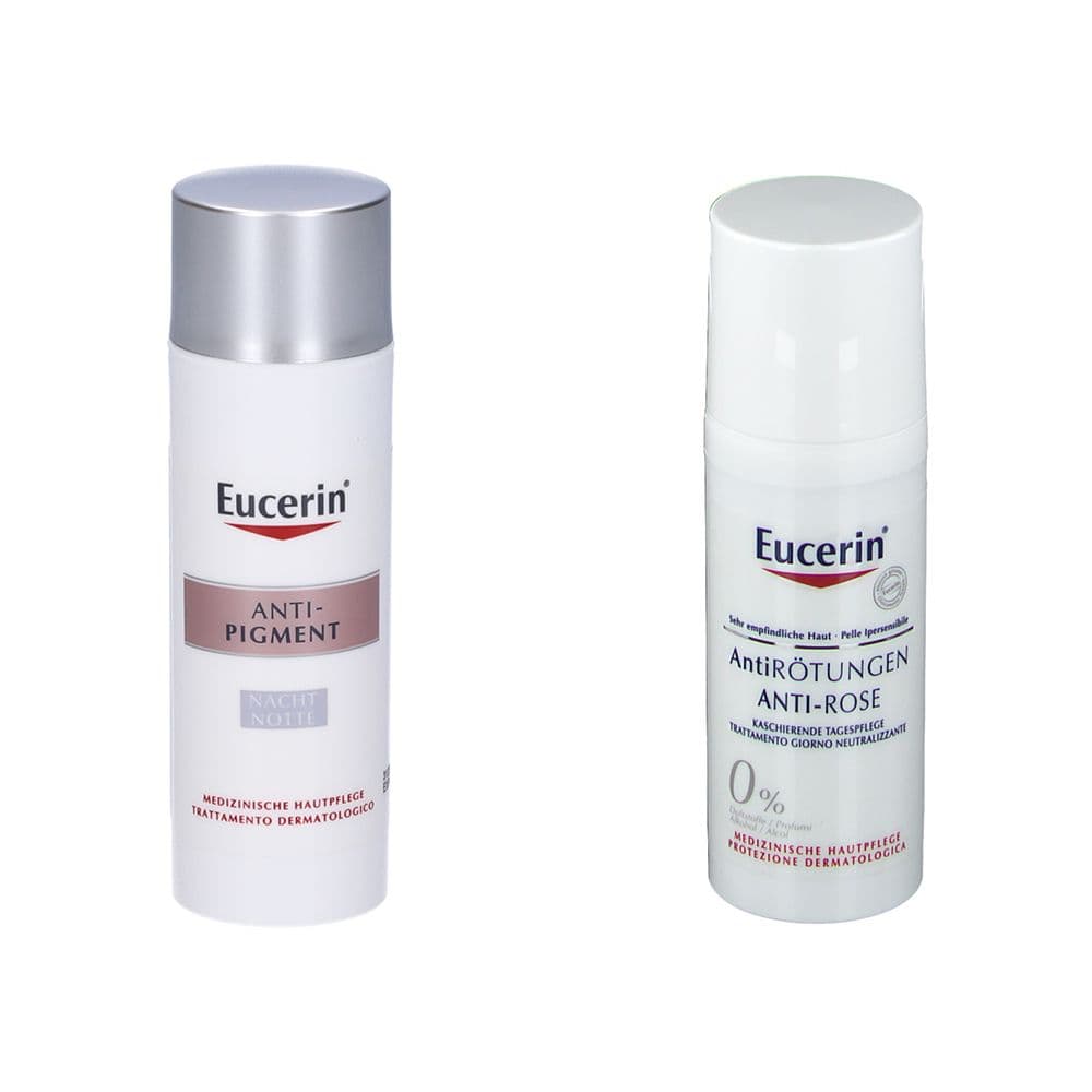 Eucerin Antipigment Notte + Eucerin Antirose Giorno SPF25