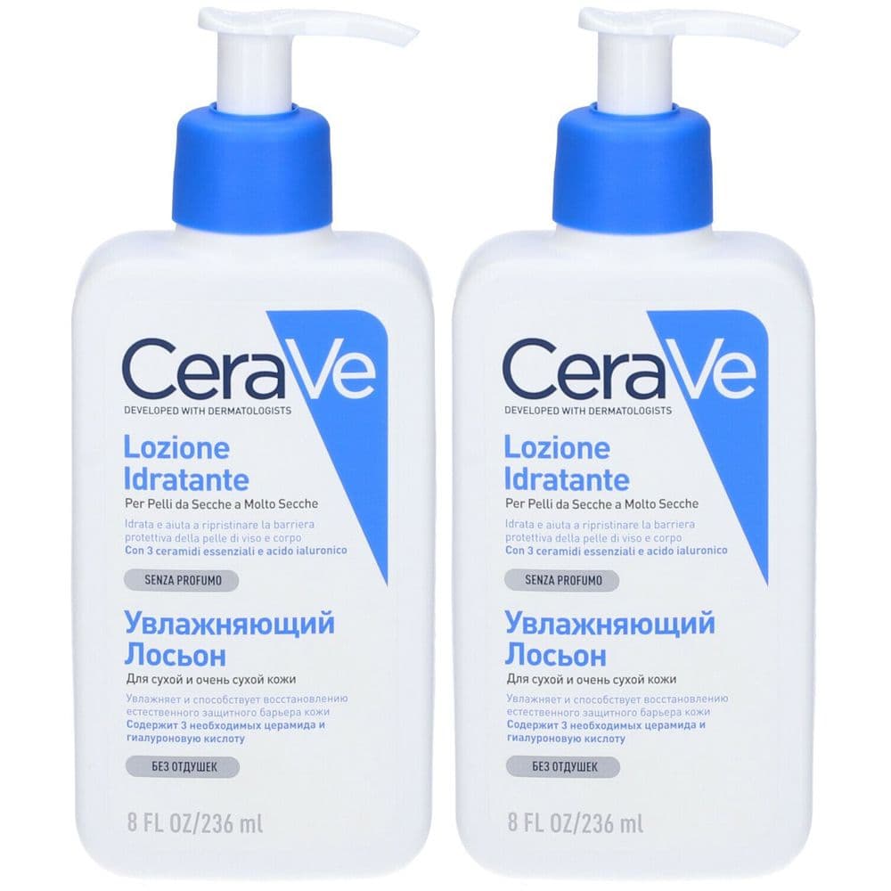 CeraVe Lozione Idratante Corpo Pelle da Secca a Molto Secca 236 ml