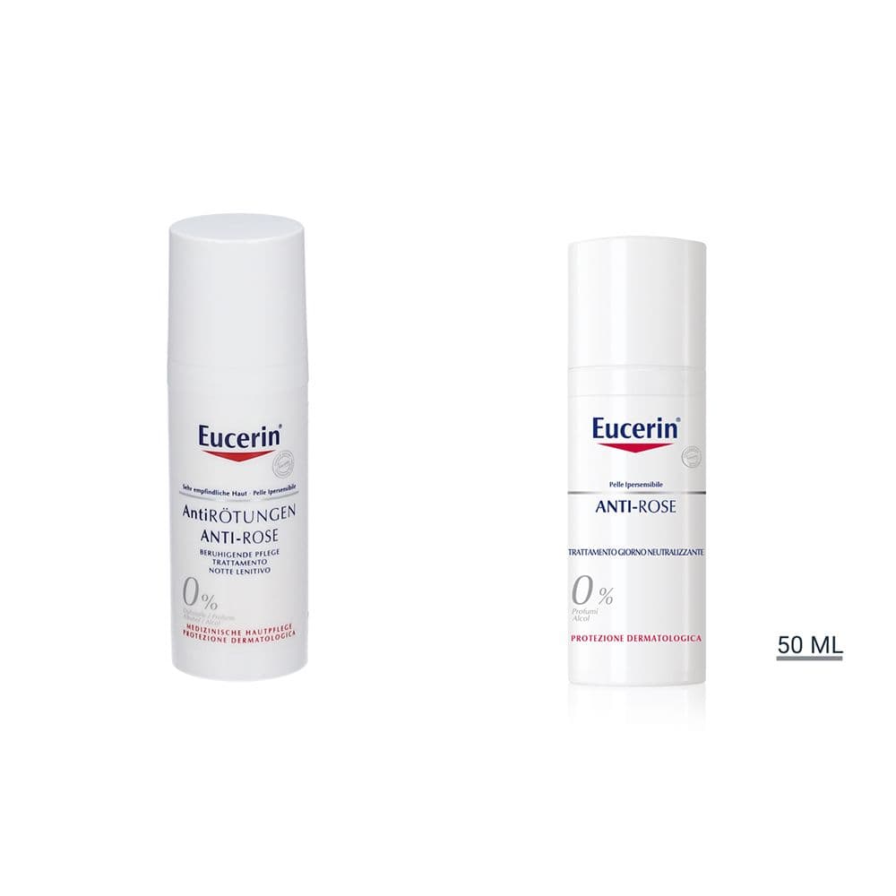 Eucerin ANTI-ROSE Trattamento Giorno Neutralizzante FP25 50 ml + Trattamento Lenitivo Notte 50 ml