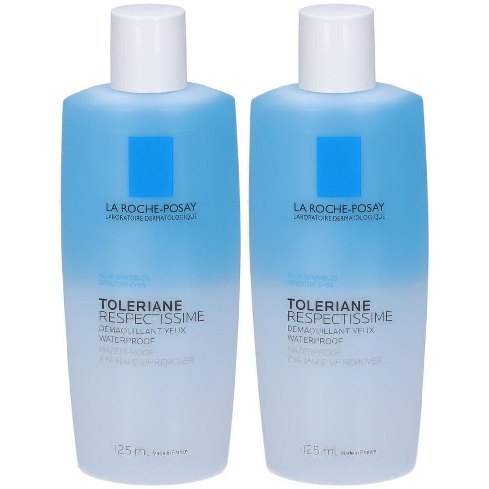 La Roche-Posay Toleriane Respectissime Struccante Occhi Bifasico 125 ml Struccante occhi per make-up waterproof per occhi sensibili
