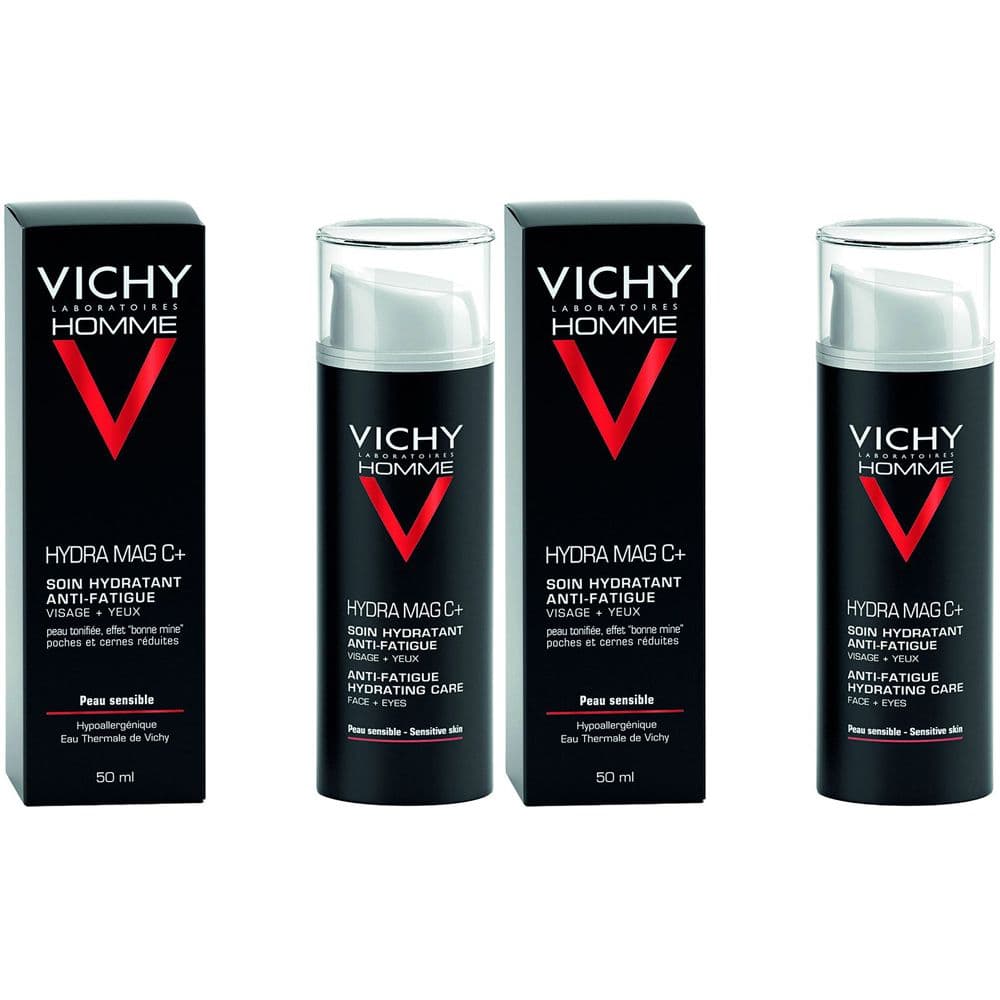 Vichy Homme Hydra Mag C + Trattamento Idratante Anti -Fatica Viso + Occhi 50 ml