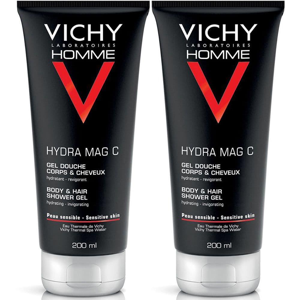 Vichy Homme Hydra Mag C Gel doccia corpo e capelli 200 ml