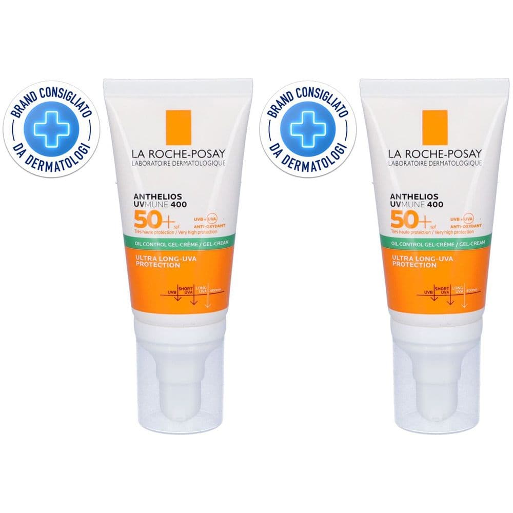 La Roche-Posay Anthelios UVMUNE 400 Gel Crema Oil Control SPF 50+ Con Profumo 50ml
