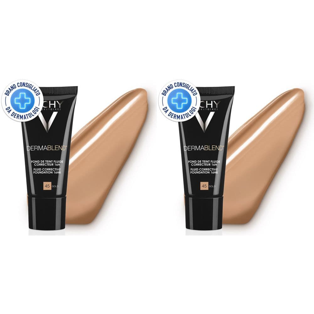 Vichy Dermablend Fondotinta Correttore Fluido 16h tonalità 45 30 ml