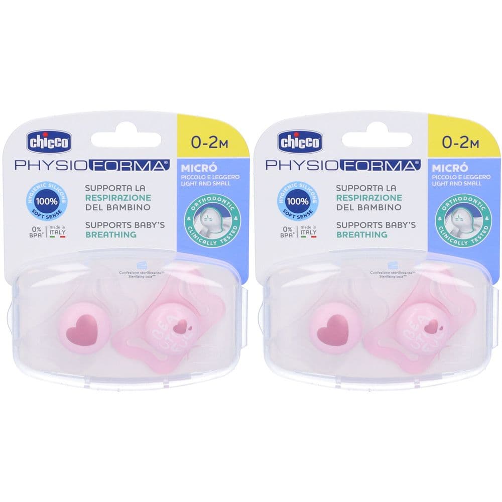 Chicco Physioforma Succhietto Micro Bambina 0-2 Mesi