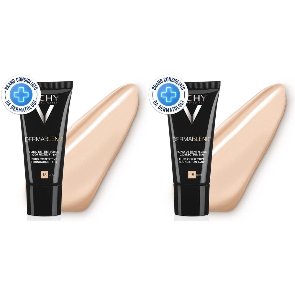Vichy Dermablend Fondotinta Correttore Fluido 16h tonalità 15 Opal 30 ml