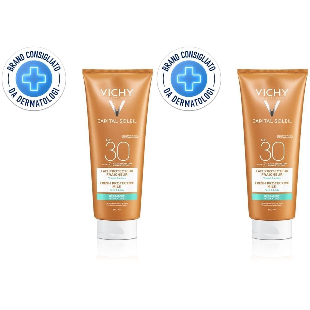 Vichy Capital Soleil Latte idratante fresco viso e corpo SPF 30 300 ml