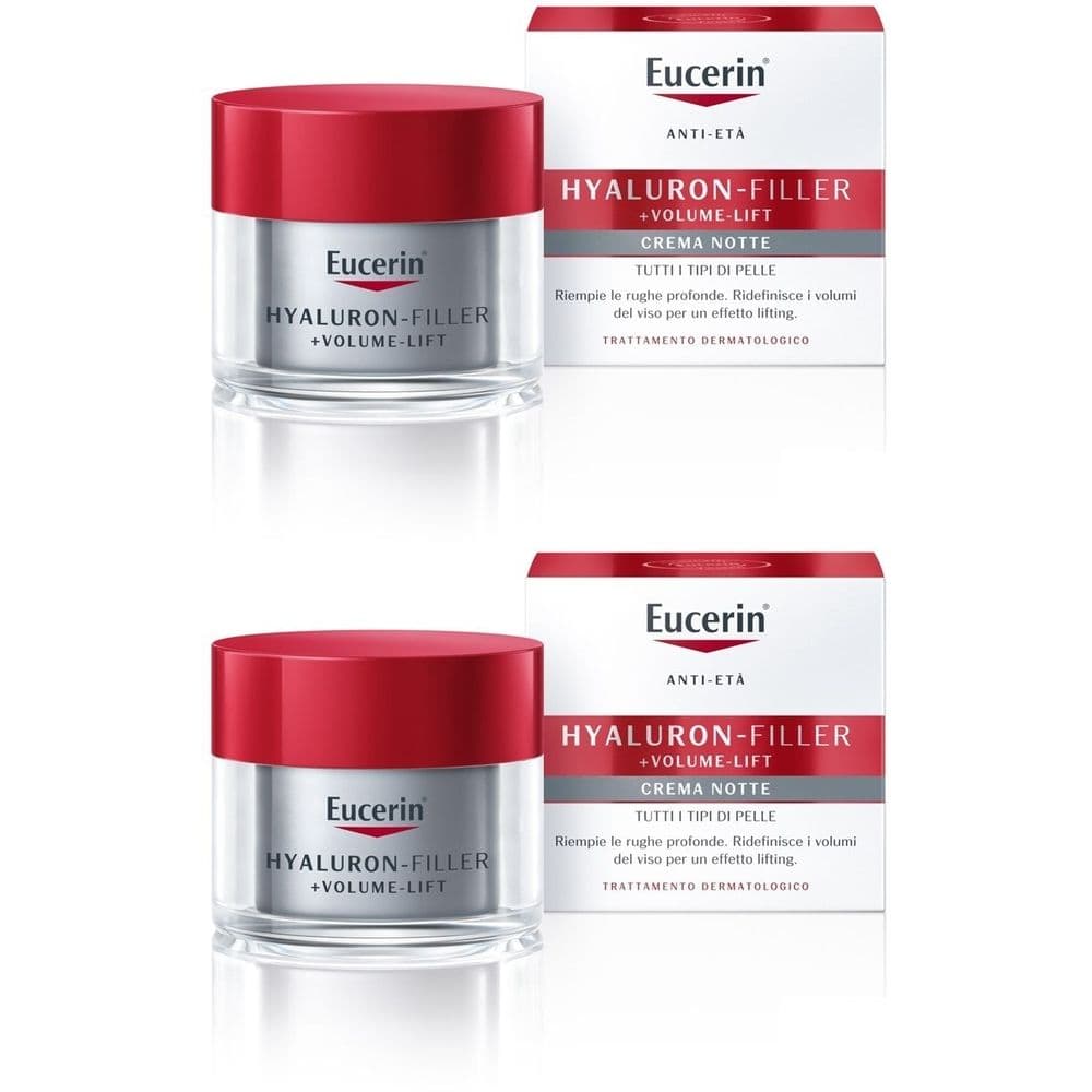 Eucerin Hyaluron-Filler+Volume-Lift Notte crema antirughe Pelle Normale 50 ml