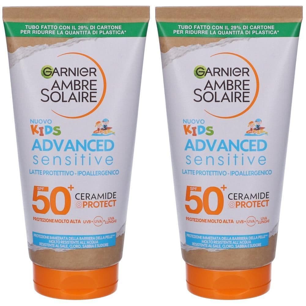 Garnier Ambre Solaire Advanced Sensitive Kids Ceramide Protect Latte Protettivo