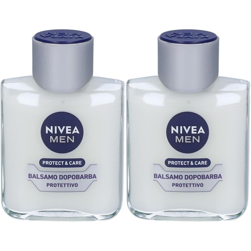 Nivea Men Protect & Care Balsamo Dopobarba Protettivo 100 ml, Dopobarba idratante per pelli secche