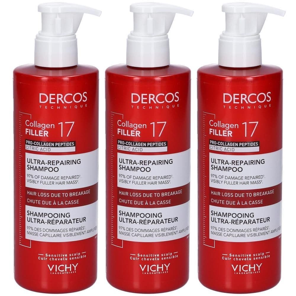 Dercos Collagen 17 Filler Shampoo Ultra-Riparatore