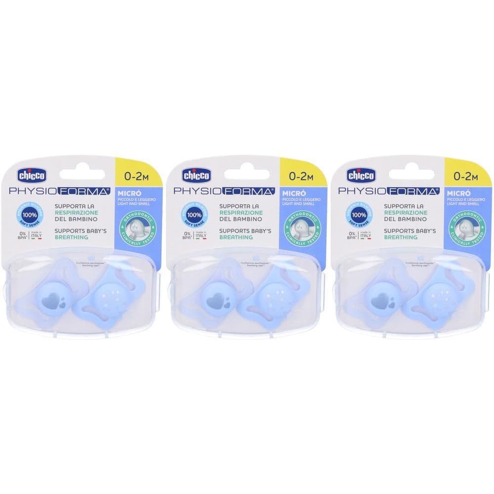Chicco Physioforma Micro Succhietto Azzurro 0-2 Mesi