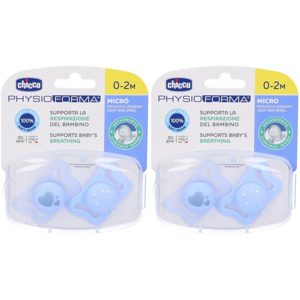 Chicco Physioforma Micro Succhietto Azzurro 0-2 Mesi