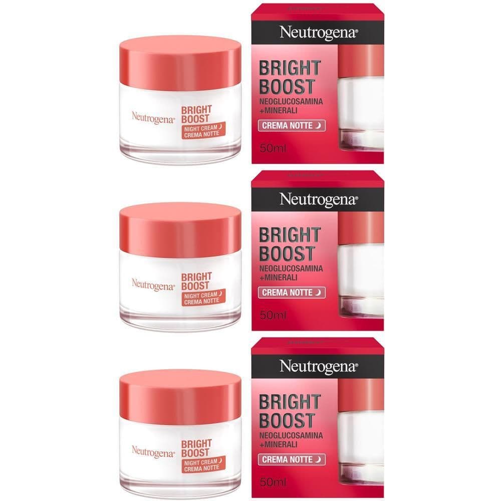 Neutrogena Bright Boost Crema Viso Notte, Neoglucosamina 50 ml
