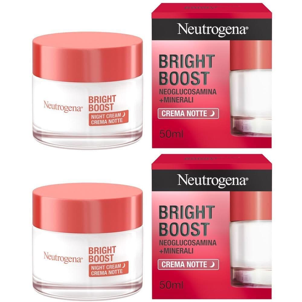 Neutrogena Bright Boost Crema Viso Notte, Neoglucosamina 50 ml