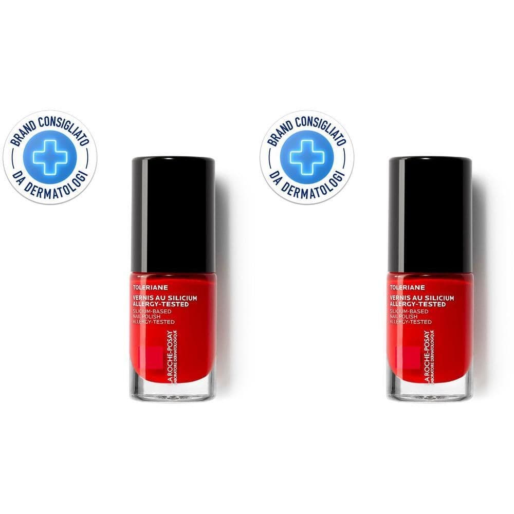 La Roche-Posay Toleriane Smalto Unghie Rouge Parfait 24 6 ml Smalto con silicio per unghie sensibil, fragili e fragilizzate