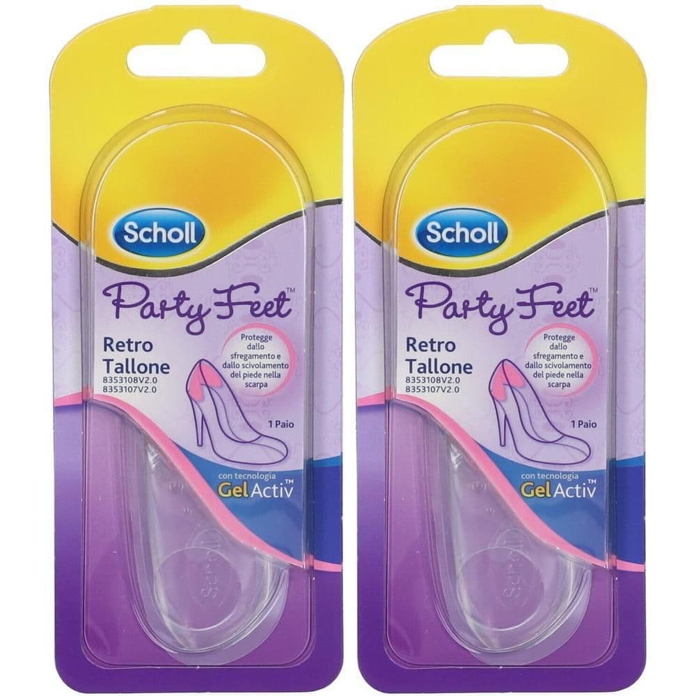 Scholl Party Feet Retro Tallone Fascia in Gel Trasparente