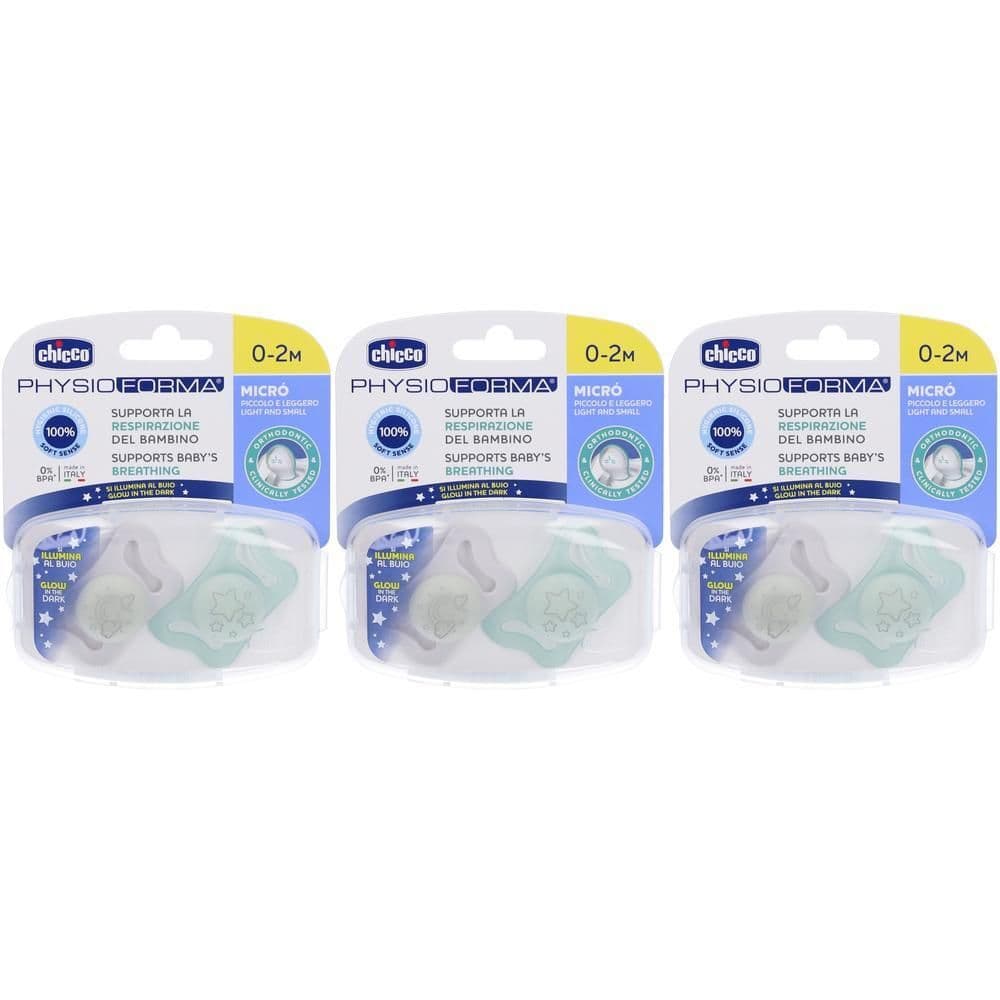 Chicco Succhietto Micro Lumi Silicone 0-2m Micro