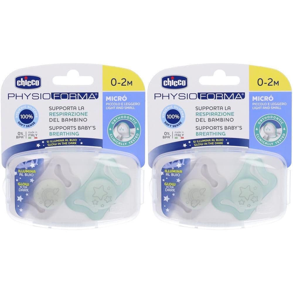 Chicco Succhietto Micro Lumi Silicone 0-2m Micro