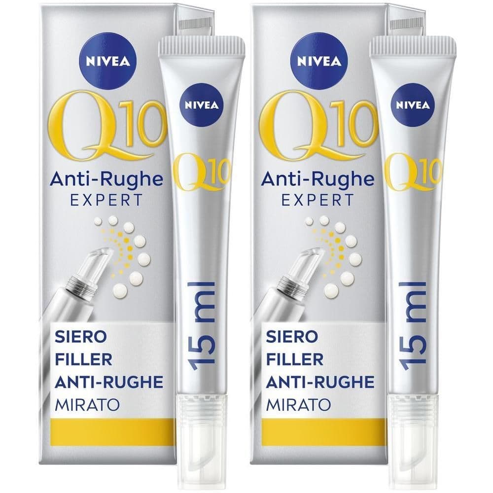 Nivea Q10 Anti-Rughe Expert Siero Filler Anti-rughe Mirato 15 ml, Siero viso antirughe riempitivo