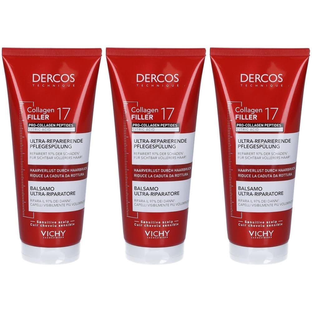 Dercos Collagen Filler 17 Balsamo per Capelli Ultra Riparatore