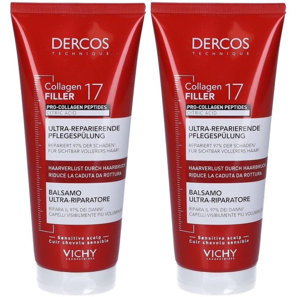Dercos Collagen Filler 17 Balsamo per Capelli Ultra Riparatore