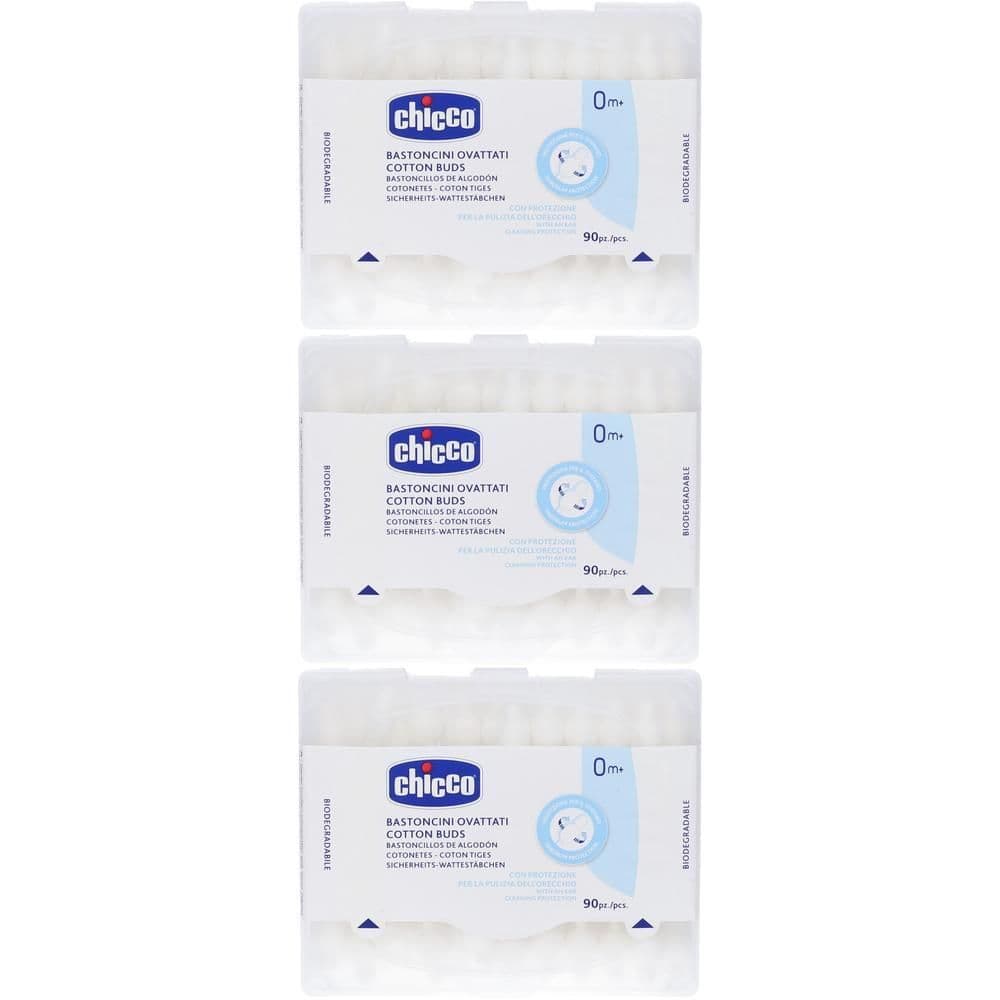 Chicco® Bastoncini Ovattati con protezione per timpani