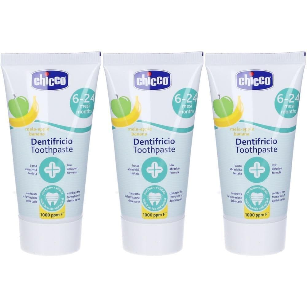 Chicco Dentifricio Mela-Banana 6-24 Mesi con Fluoro