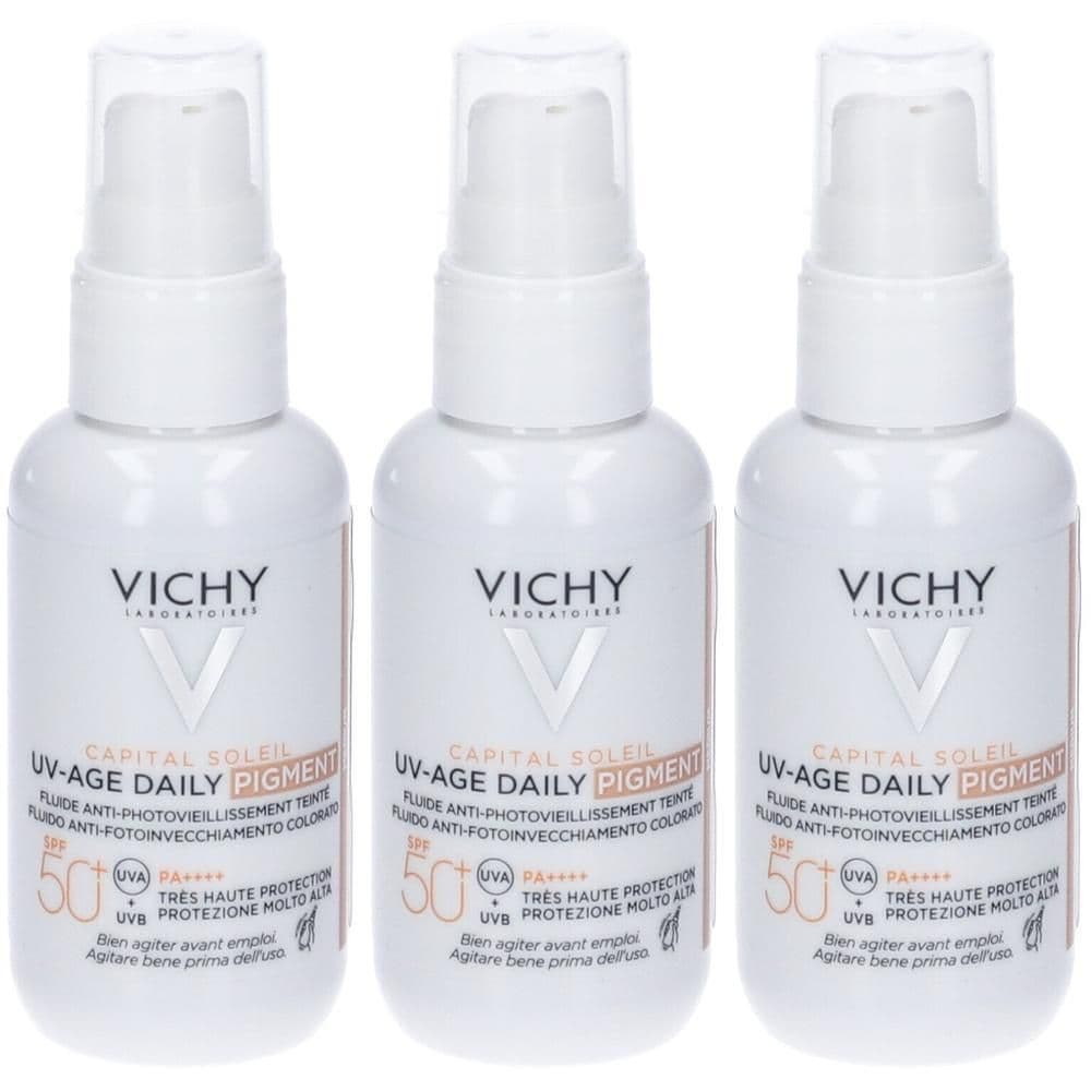 Vichy Capital Soleil UV-Age Daily PIGMENT MEDIUM SPF50+ Protezione elevata 40 ml