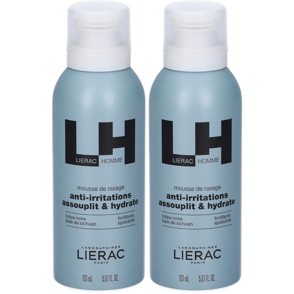 LIERAC Homme Mousse Rasatura Anti-irritazione Idratante Lenitiva