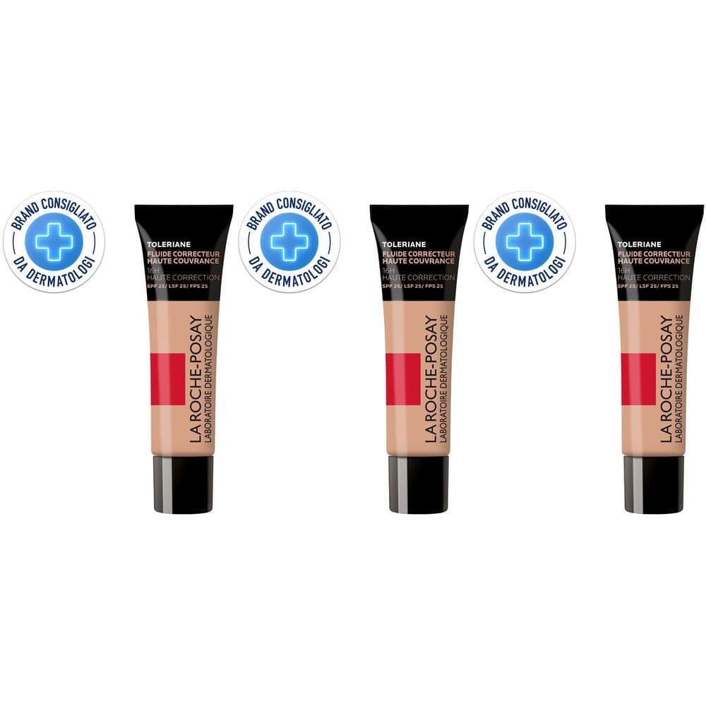La Roche-Posay Toleriane Fondotinta Fluido Correttore Alta Coprenza 9,5 30 ml