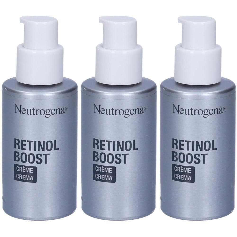 Neutrogena, Retinol Boost Crema Viso con Retinolo Puro, Crema Viso Antirughe leggera ad assorbimento rapido per una pelle giovane e sana, Adatta a tutti i tipi di pelle, 50 ml
