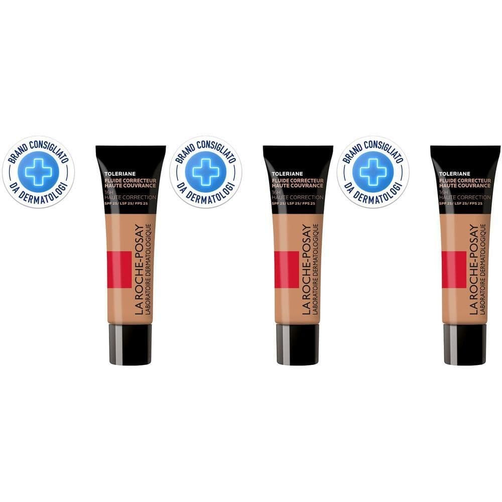 La Roche-Posay Toleriane Fondotinta Fluido Correttore Alta Coprenza 10,5 30 ml