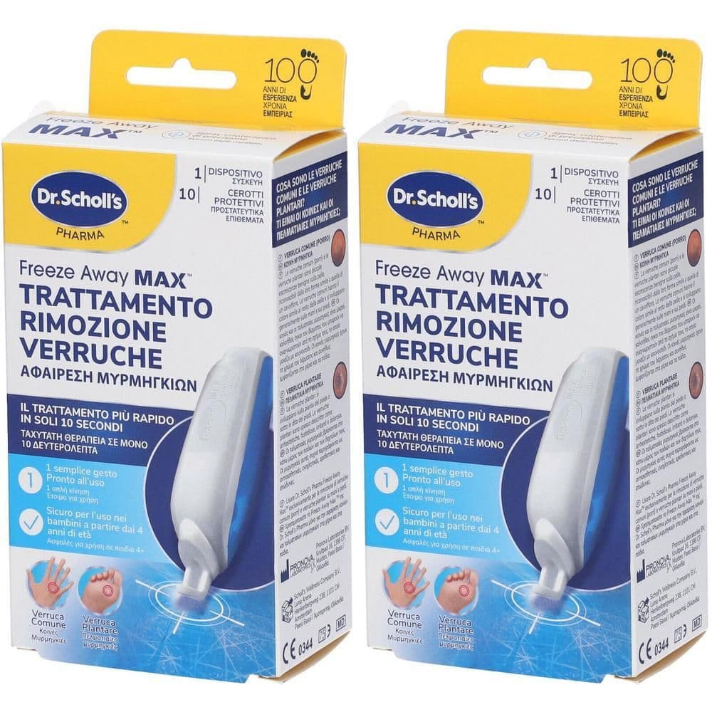 Dr. Scholl's Freeze Away Max Trattamento Rimozione Verruche