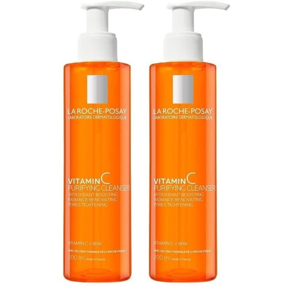 La Roche-Posay Pure Vitamin C, Detergente Purificante, Per Pelli Sensibili, Purifica e Pulisce la Pelle, Non Ostruisce i Pori, Formula Priva di Oli Arricchita con Vitamina C e BHA, 200 ml