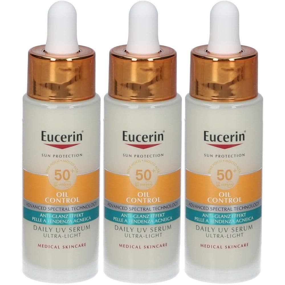 Eucerin Oil Control Tocco Secco Siero Viso Giorno SPF50+