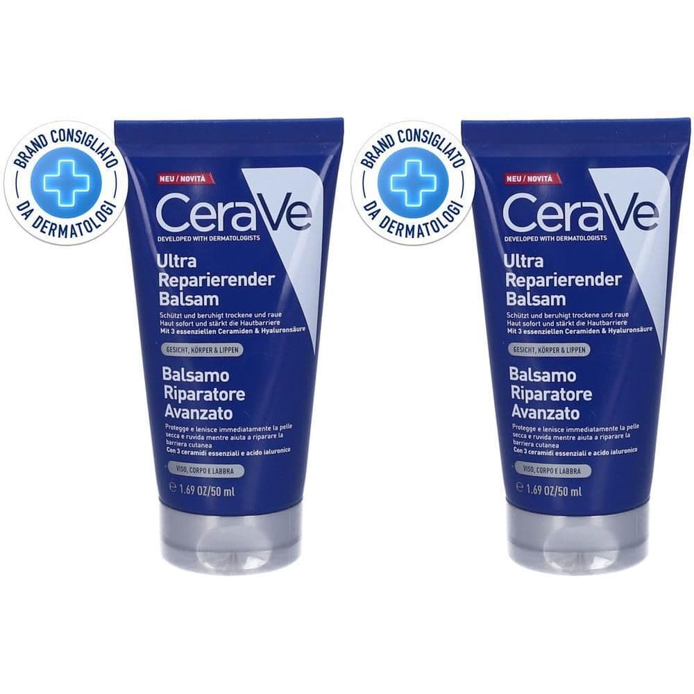 CeraVe Balsamo Riparatore, Per Pelli Molte Secche, Screpolate e Danneggiate, 50 ml