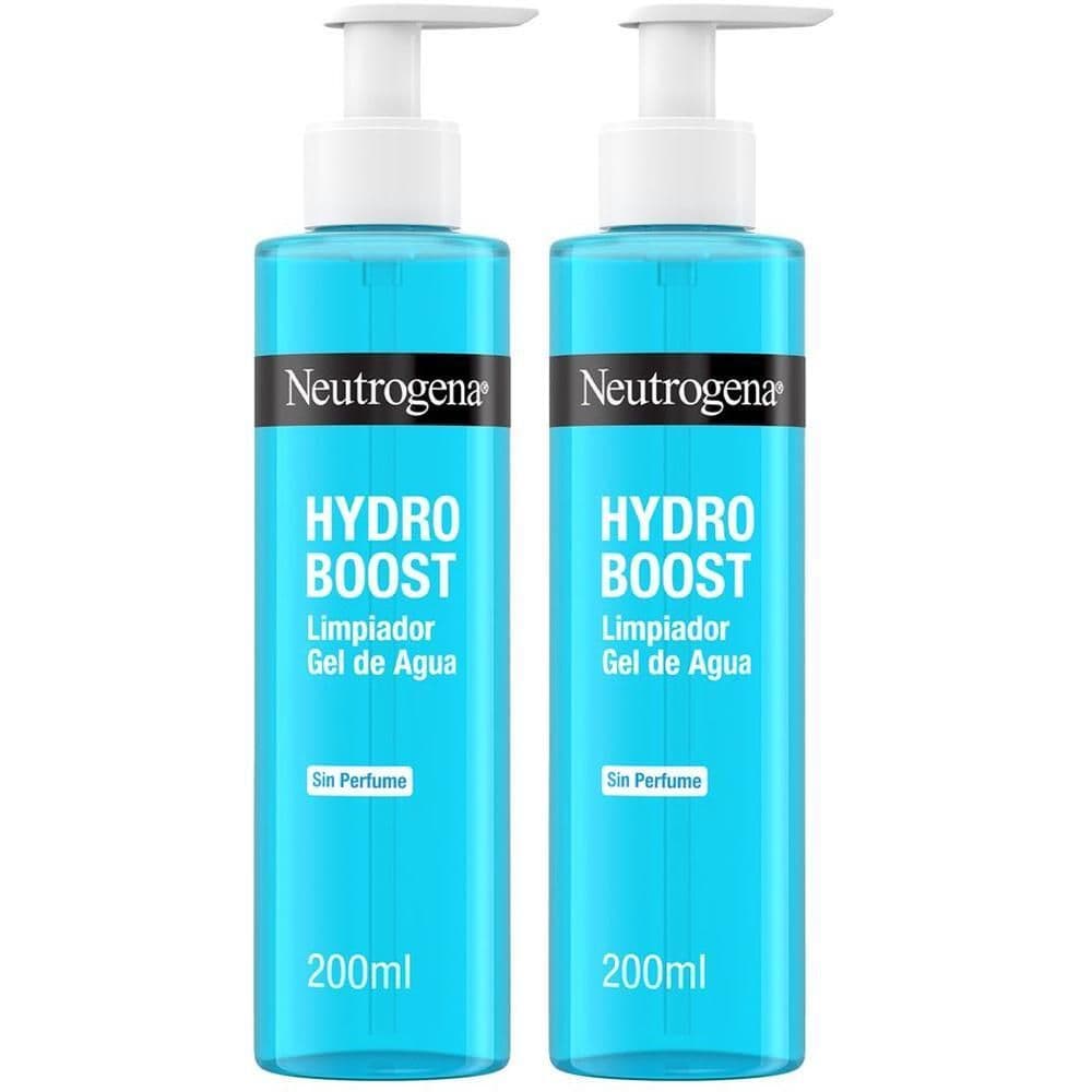 Neutrogena Hydro Boost Acqua Gel Detergente  Senza Profumo 200 ml, Detergente schiumogeno struccante