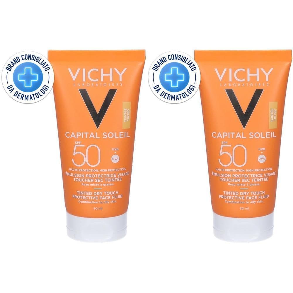 Vichy Capital Soleill BB Emulsione colorata - effetto asciutto e mat SPF 50 50 ml