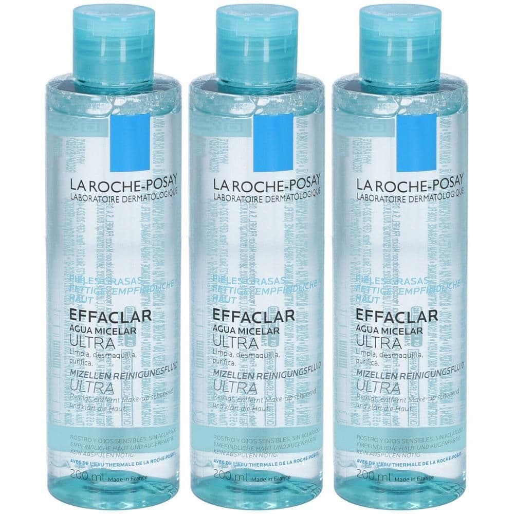 La Roche-Posay Effaclar Detergente Viso Acqua Micellare per pelle grassa per pelle mista, grassa o a tendenza acneica 200 ml