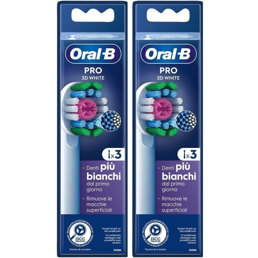 Oral-B Pro 3D White Testine di Ricambio