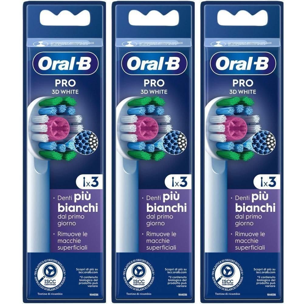 Oral-B Pro 3D White Testine di Ricambio