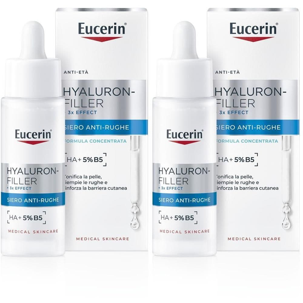 Eucerin Hyaluron-Filler + 3X Effect Siero Viso Anti-Rughe