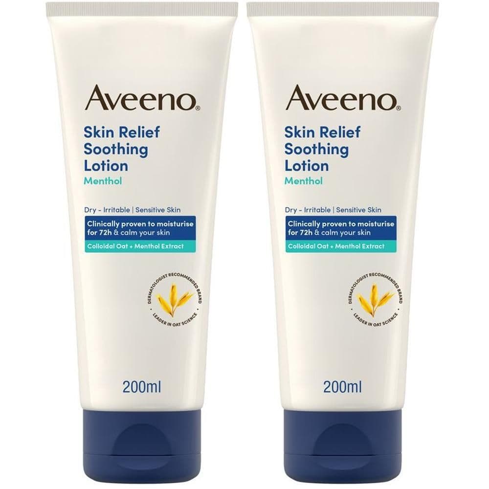 Aveeno Skin Relief Crema Corpo per pelle secca con Mentolo e Avena